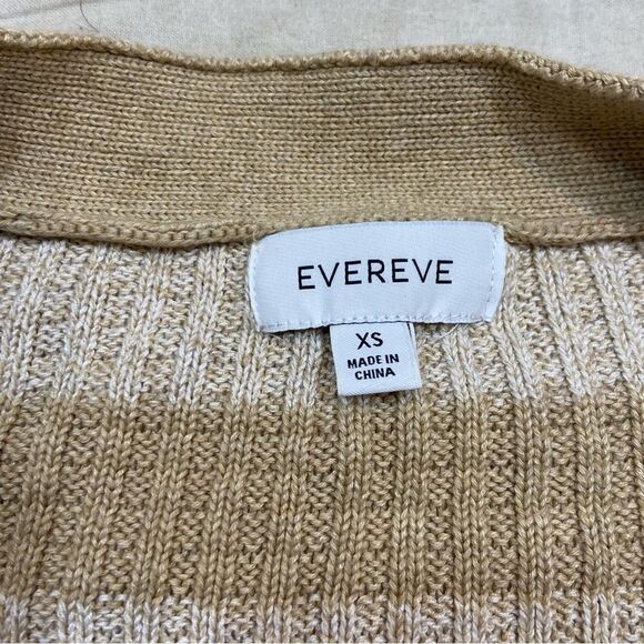 Ladies Evereve Brand Kiki‎ Cardigan Oatmeal and Beige Color Size XS - Picture 10 of 13